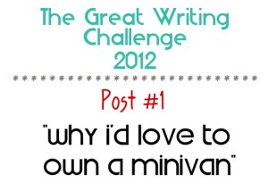 2012 Challenge Post 1