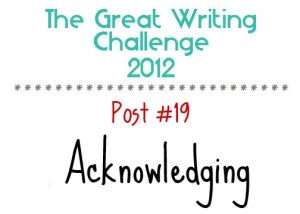 2012 Challenge Post 19