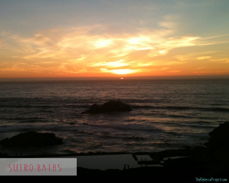 Every holiday needs a sunset moment. The Sutro Baths, SF.