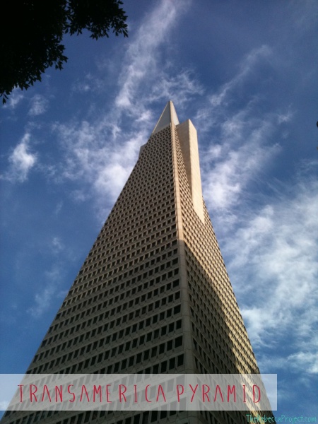The most iconic building on the San Francisco skyline: the TransAmerica Pyramid.