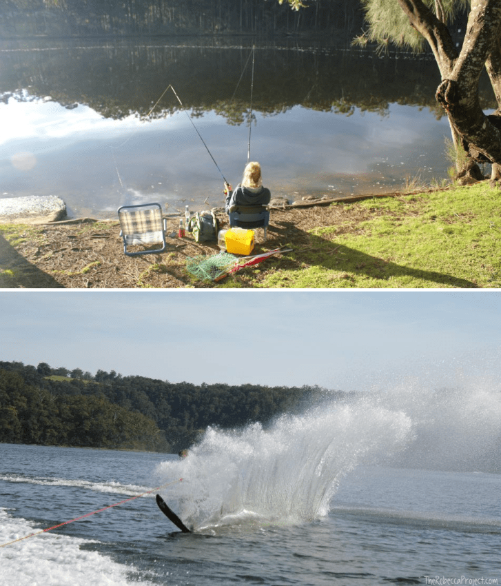 Enjoying the lake in different ways. 