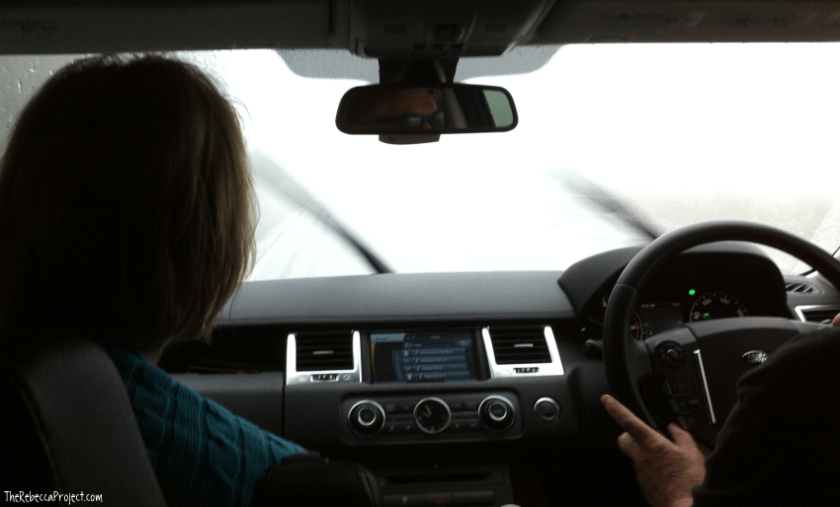 The view from the backseat.